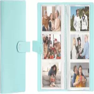 uxcell 3 포켓 클리어 사진 앨범 240 슬롯 인치 카드 스크랩북 스냅 클로저 포함 엽서 보관함 보호