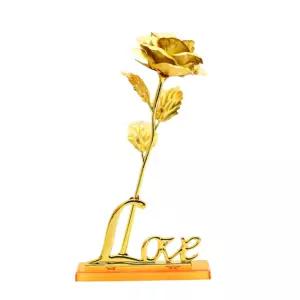 특별한 어버이날 기념축하 금꽃 골드로즈 생일꽃 홈데코 조화 금장미