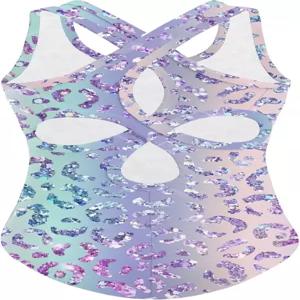 여자들을 위한 자클로트레 발레 레오타드 할로우 백 민소매 댄스 의상 체조 탱크 바디수트