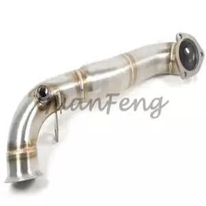 커스텀 로고 2007-2012 미니 쿠퍼 R56 R55 R57 R58 R59 N14 N18 1.6L 모델 직접 장착 배기 시스템 다운