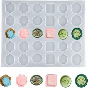 편지 카드용 DIY 왁스 씰 성형을 위한 BIGEBO 실리콘 몰드 6자형 스탬프 매트 선물