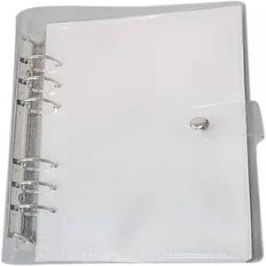 ccHuDE A6 클리어 스티커 정리함 바인더 보관함 디스플레이 책 모음 앨범 6 링 글리터 플래너 사진 레시피