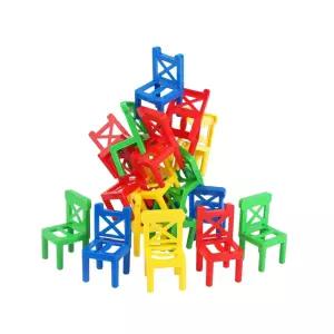 온가족 캠핑놀이 집중력 의자쌓기게임18p 수업교구 어린이날 끼우기