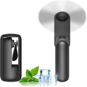 레랏 휴대용 선풍기 2인치 미니 배터리 작동 근무 시간 실내용 USB 충전식 개인용 접이식 소형 포켓 여행