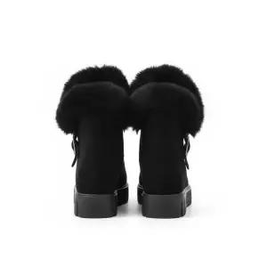 /신상오픈런 여성 겨울용 스웨이드 털 앵클 부츠