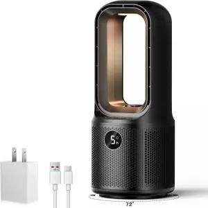 3색 야간 조명 72 진동 9시간 타이머가 장착된 5단 소형 테이블 선풍기 침실 사무실용 어댑터가 유선 전원