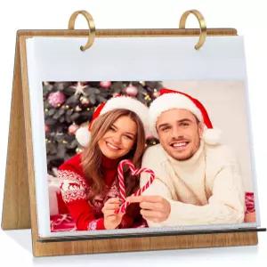 5x7 픽처스 데스크톱 사진 앨범 스탠드업 플립 랜드스케이프 스탠드 수평 가족 컬렉션 테이블탑 디스플레이