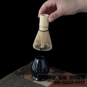 수제 가정용 간편한 청소 코코넛 말차 세트 도구 스탠드 그릇 거품기 스쿠프 생일 선물 기념 주방 용품 4-7