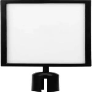 스탠션 표지판 홀더 17.32X8.66인치 접이식 벨트 큐 배리어 디스플레이 프레임 - 공항 군중 통제 및 사무실