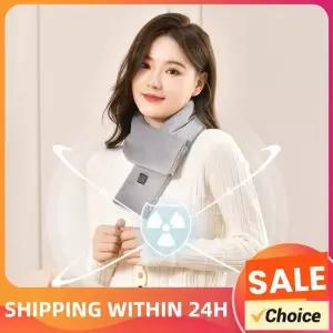 따뜻한 가열 스카프 USB 충전 전기 방한 목 패드 등산 하이킹 사이클링을 위해 세탁 가능