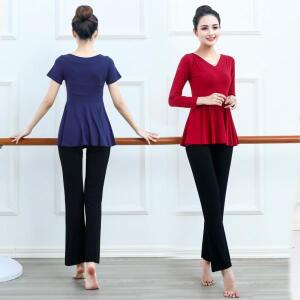 V넥 기본 트레이닝 세트, 현대 무용 연습 라틴 댄스 요가 공연