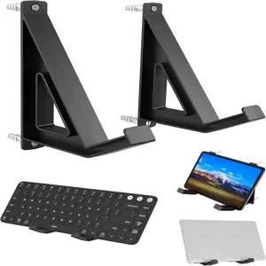 키보드/노트북/태블릿용 범용 벽걸이 수납 정리함 전자제품용 거치대 그림/그림/프레임/책용 호환 블랙