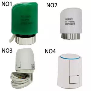 열전기 구동 모터 220 24v 전기 열 액추에이터는 바닥 난방 매니폴드 라디에이터용으로 일반적으로 닫혀