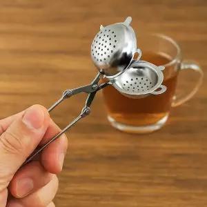 차거름망 집게 세트 티 인퓨저 스텐레스 거름망 주방용품
