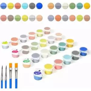 S.Z.S.M 도자기용 언더글레이즈 초보자를 위한 DIY 도자기 글레이즈 도구가 포함된 미니 팩 3개.