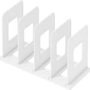 미아오위안 데스크톱 책장 분리형 책꽂이 사무실 홈 침실용 스탠드 파일 매거진 CD 랙용 4 슬롯 수납 분류