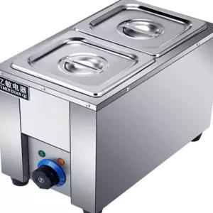 업소용 사각 중탕기 워머기 라이트 냄비 2구