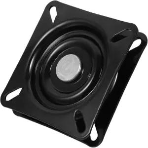 FOYTOKI 4인치 헤비 듀티 바 스툴 회전판 교체용 견고한 강철 회전 베이스로 홈 사무실에서 원활하게 수