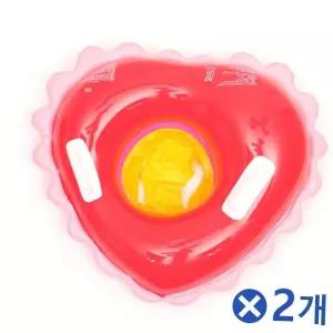 보행기형튜브 TBZ 러블리하트 보행기튜브 물놀이장난감 핑크x2개