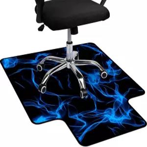 하드우드 바닥 및 카펫용 킵큐트 게이밍 의자 매트 - 미끄럼 방지 사무용 책상 컴퓨터 룸용 보호대 36인치