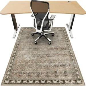 하드우드 바닥용 사무용 의자 매트 홈 오피스용 36 x48 책상 롤링 미끄럼 방지 러그 게이밍 세탁 가능