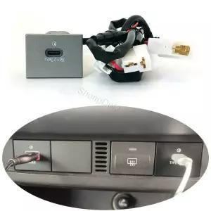 12V/24V 자동차 타입-C PD 충전 포트 퓨즈 박스 소켓 퀵폰 충전기 어댑터 포드 포커스 2004-2011 액세서리