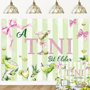 소녀 여성 코켓 생일 신부 샤워 배경 웨딩 보우 7X5FT 약간 장식입니다 오래된 210X150CM 마티니 장식 파티 핑크 위한