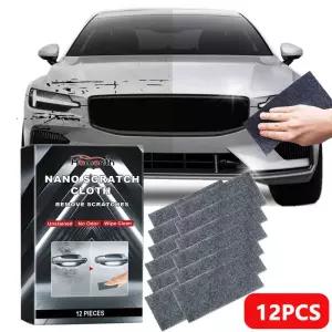 12개 나노 매직 스크래치 제거 천 자동차 페인트 패드 손쉬운 광택 및 청소 도구
