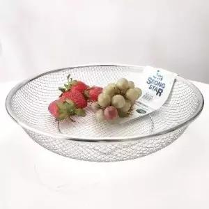 [콩심팥심]과일바구니 대형 와이어 트레이 업소용 수납 바스켓