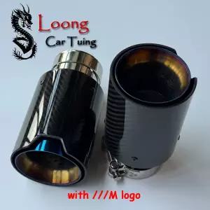 스포일러 리어 에어로파츠 1PCS 배기 팁 테일 파이프 머플러 자동차 액세서리 BMW 호환 M Performance Univ