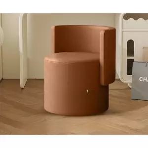 화이트스툴 화장대 메이크업 회전 등받이