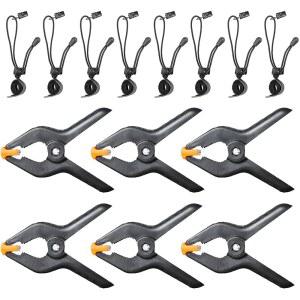 이마트 5인치 헤비 듀티 배경 클램프 키트 스프링 머슬린 스탠드용 클립 홀더 8개 캔버스 종이 패브릭 크로마키 스크린 사진 스튜디오 지원