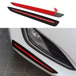 2PCS 자동차 스티커 범퍼 스크래치 보호 앞/뒤 가장자리 코너 가드 장식 스트립
