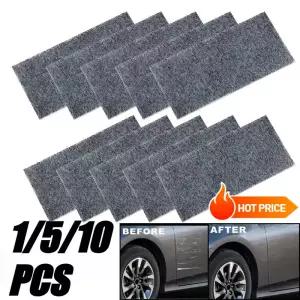 1/5/10개입 자동차 스크래치 나노 광택 천 페인트 복원 방지 물티슈 세척 도구 액세서리