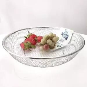 [골드스마일]과일바구니 대형 와이어 트레이 업소용 수납 바스켓