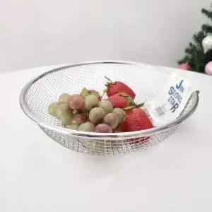 [골드스마일]과일바구니 중형 와이어 바스켓 과일트레이 업소용 수납 정리함