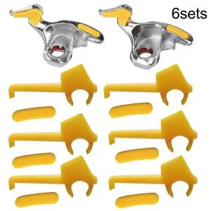 타이어 체인저 부품 나일론 마운트 분해 덕 헤드 인서트 림 보호대  노란색 자동차 도구 용품  12 개