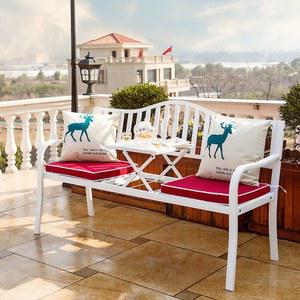 철제 벤치의자 스 카페 높이조절 빨강 휴대용 빈티지 방석 조형물 마당 3종