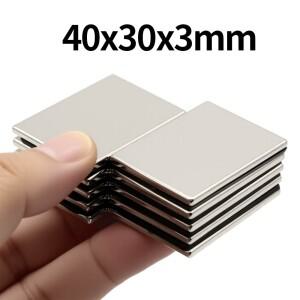 40x30x3mm 초강력 네오디뮴 자석 N35 NdfeB 영구 블록 냉장고용