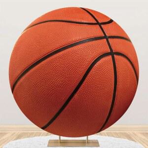 프닐지쉬 농구 라운드 배경 커버 경기 스포츠 테마 사진 남자 샤워 생일 파티 장식 라이브 방송 소품 2피트