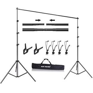 슬로우 돌핀 10X 5피트 사진 배경 조절 스탠드 가능한 지원 가방 클램프가 스튜디오용 휴대용 클립 비디오 있는 스탠드 시스템