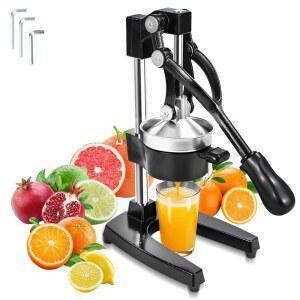 Yopmb 주철 수동 시트러스 착즙기, 오렌지, 레몬, 석류용 헤비 듀티 핸드 프레스 조리대용 오렌지 가정용 주방 및 바용 상업용 등급, 사용하기 쉽고 청소하기