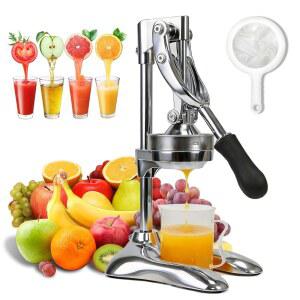 수동 착즙기, 상업용 핸드 프레스, 시트러스 레몬 석류용 스테인리스 오렌지 착즙기 압착기, 사용하기 쉽고 청소 가능한 조리대 프레스