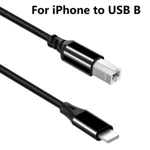 Lightning iphone 호환 14 ipad 호환 용 MIDI OTG에 8 핀 어댑터  B USB 케이블 전자 피아노 음악 악기 오
