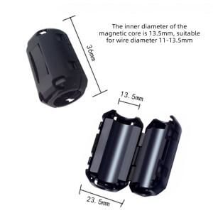 3.5~13mm 케이블용 20개 전원 코드 필터 억제기 페라이트 코어 링 클램프 키트 전파 방지 토로이달 클립온