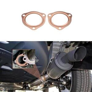 RGOAANC 5인치 구리 헤더 배기 부품 5인치 수집기 액세서리 BBC SBC와 자동차 호환되는 파이프 개스킷 시스템