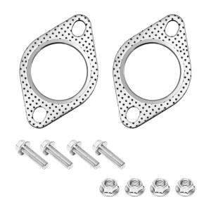 WEVDN PCS 자동차 배기 헤더 볼트 파이프 액슬백용 플랜지 인치 고온 터보 캣백 교체 나사 개스킷 개로 액세서리