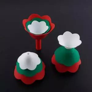 [콩심팥심]깔대기 세트 실리콘 소분 도구 3개입