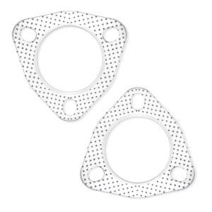 2PCS 25인치 배기 개스킷 세트 트럭 변환기 25인치 헤더 촉매 SUV용 자동차 머플러 밀봉성 개스킷 3볼트 높은 자동차 플랜지 대부분의 다기능 액세서리