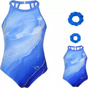 소녀들을 위한 조이스트림 체조 레오타드 18인치 인형 트레이닝 바디수트 스파클리 발레 댄스 액티브웨어